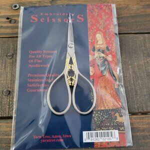 Vintage European Style Stainless Steel Scissors for Needlework